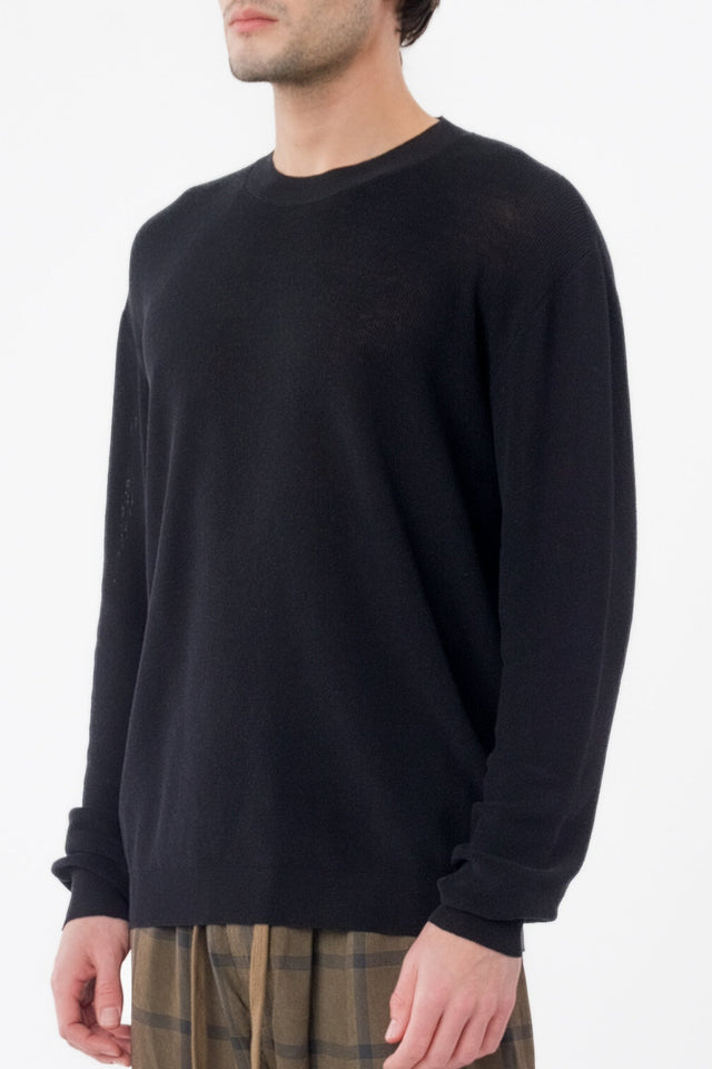 Long SLV Top In Black