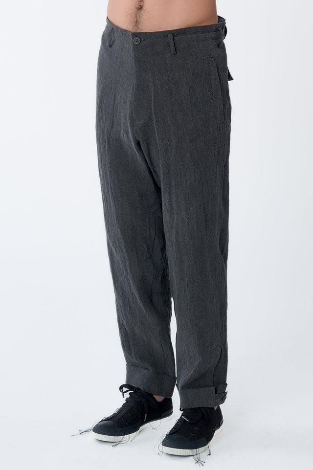 Tab Detail Slim Pant