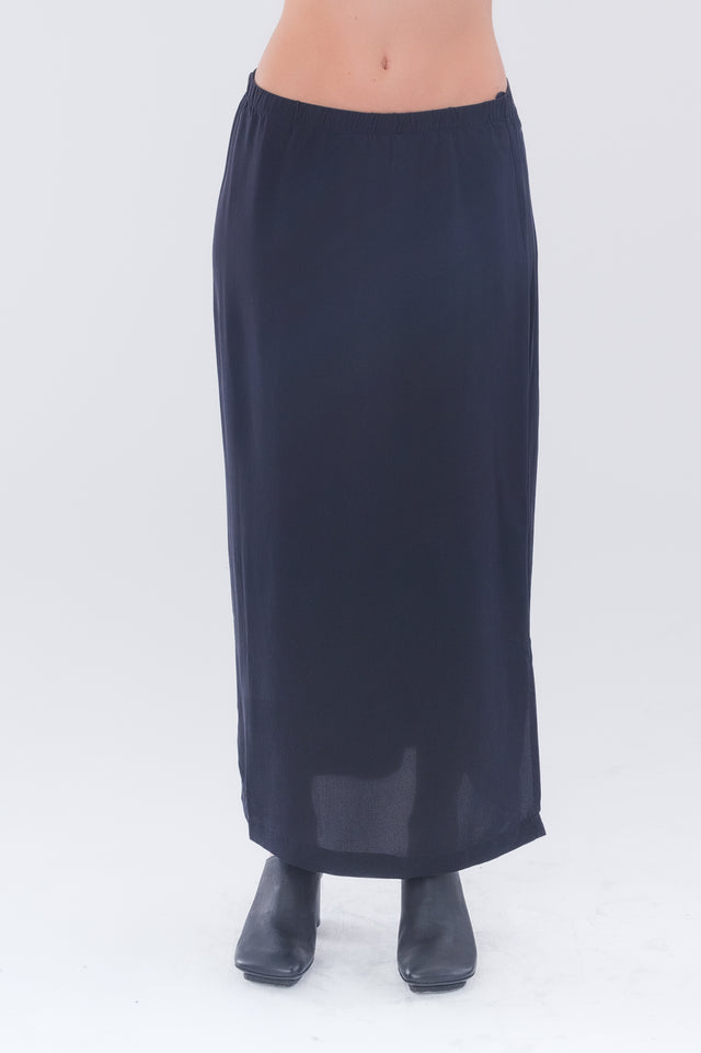 Silk Column Skirt