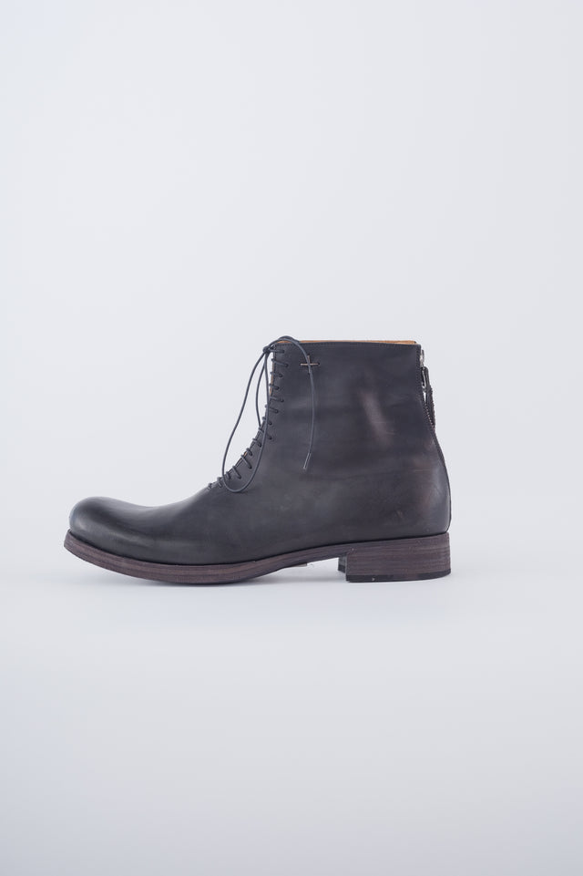 Zip + Lace Up Boot
