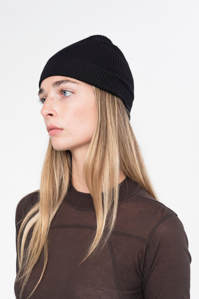 Cashmere Ribbed Beanie