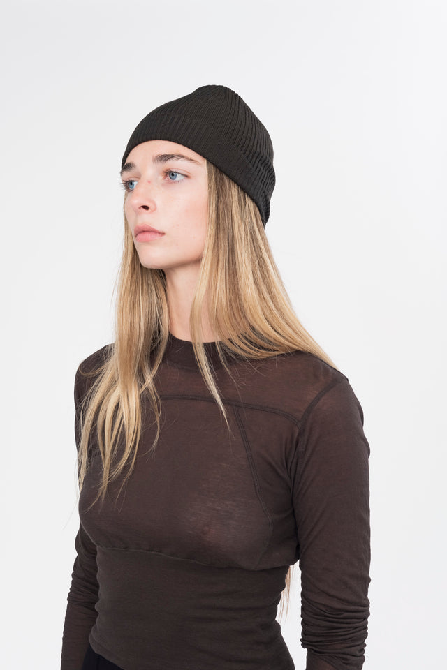 Forest Ribbed Beanie