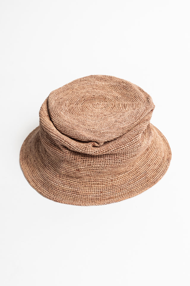 Camel TOQUILLA STRAW HAT