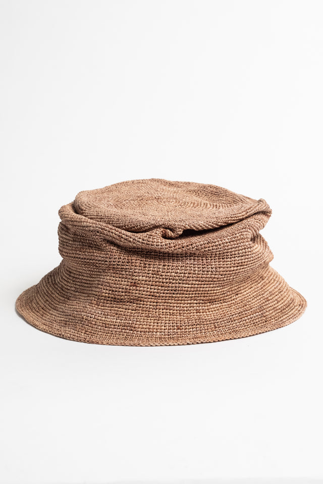 Camel TOQUILLA STRAW HAT