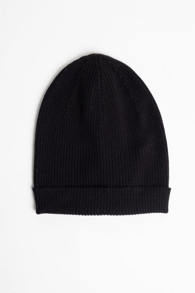 Cashmere Ribbed Beanie