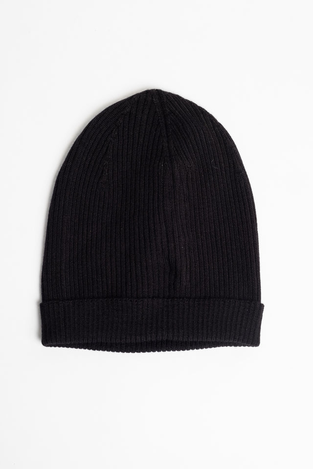 Cashmere Ribbed Beanie